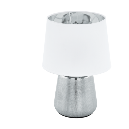 Asztali lámpa E14 40W ezüst/fehér Manalba 1 - Eglo - 99329