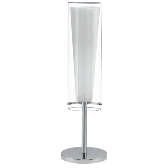 Asztali lámpa E27 1x60W króm/fehér Pinto EGLO - 89835