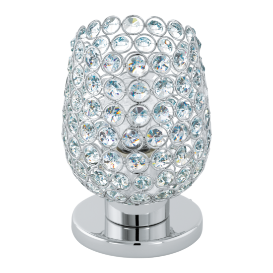 Asztali lámpa E27 1X60W IP20 króm/kristály - Bonares1 EGLO - 94899