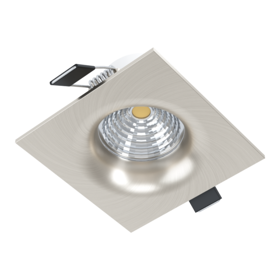 LED-es beépíthető lámpa 6W 2700K 380lm 8,8cm fix nikkel SALICETO - Eglo - 98472