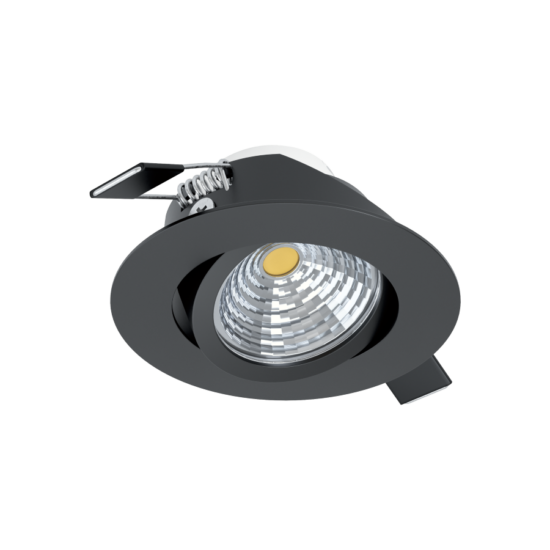 LED-es beépíthető lámpa 6W 2700K 380lm 8,8cm állítható fekete SALICETO - Eglo - 98609