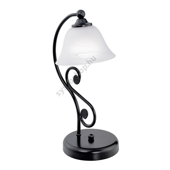 Asztali lámpa 1x40W E14 ↕37cm fekete/alabástrom bura Murcia EGLO - 91007