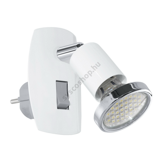 LED-es dugaljszpot 3W acél/króm/fehér 7x10cm fix Mini 4 EGLO - 92925