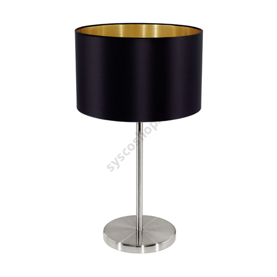 Textil asztali lámpa E27 60W fekete Maserlo EGLO - 31627
