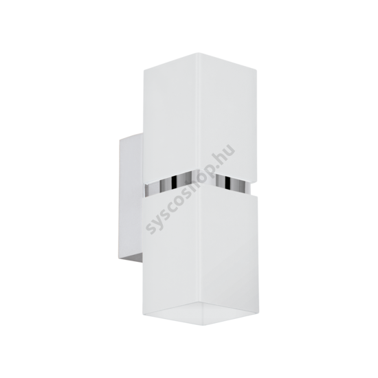 Fali/mennyezeti lámpa GU10 LED 2x4W fehér/króm szögletes PASSA Eglo - 95377