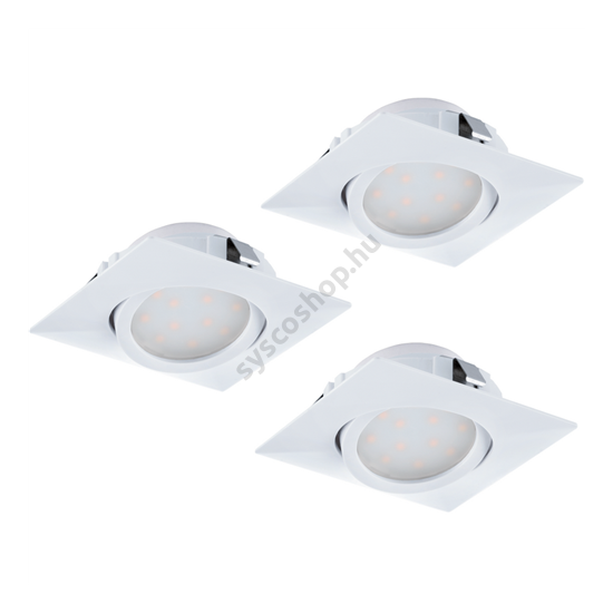 LED-es beépíthető lámpa Integrált Led 3X6W fehér  PINEDA EGLO - 95844