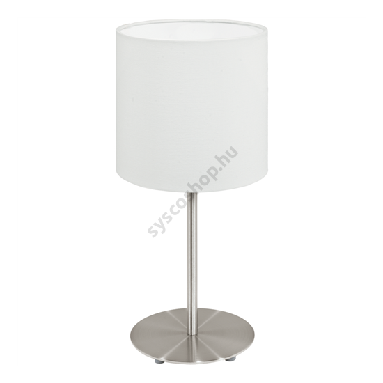 Asztali lámpa E14 1X40W IP20 mattnikkel/fehér - Pasteri EGLO - 95725