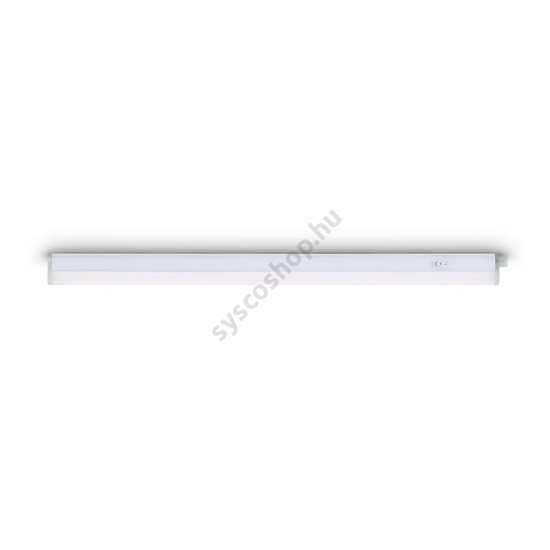 Szekrény peremébe építhető világítás LED 2700K armature fehér 1x9W 230 Linear - Consumer Philips - 85086/31/16