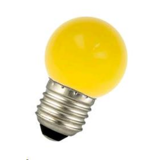 LED 1W E27 Színes gömb sárga Bailey - 80100035279