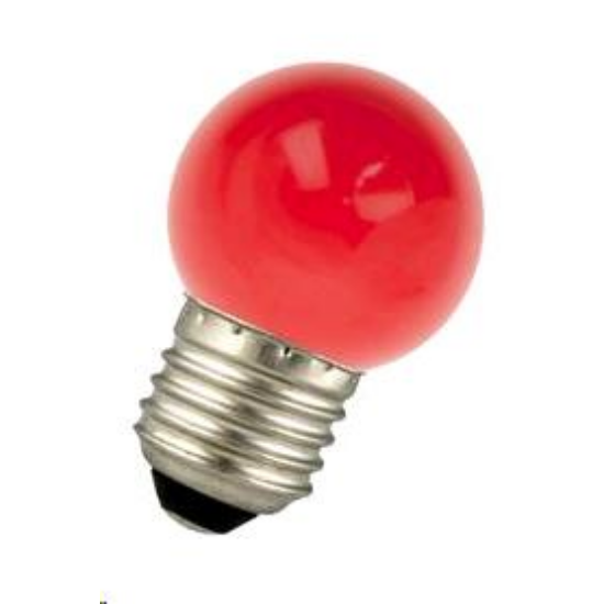 LED 1W E27 Színes gömb piros Bailey - 80100035280