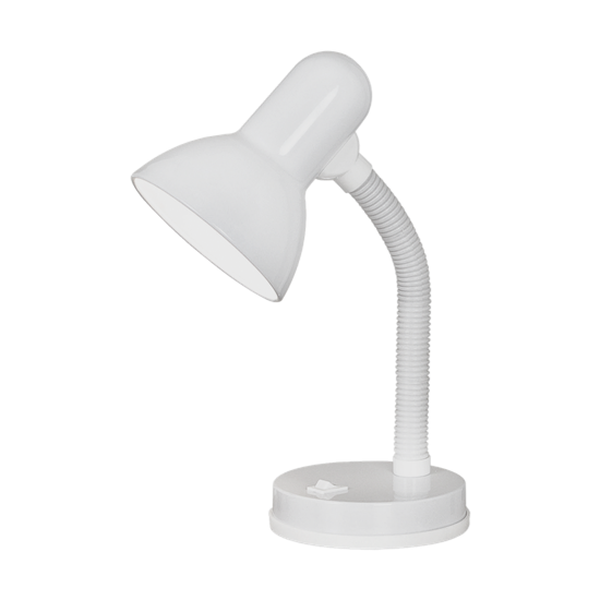 Íróasztali lámpa 1x40W E27 hajlítható mag:30cm fehér Basic EGLO