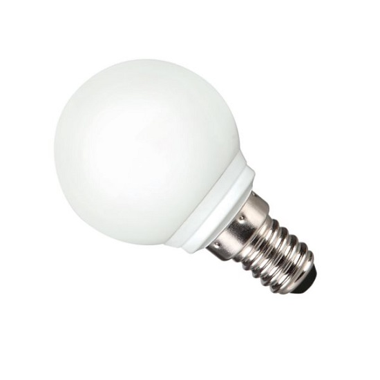 LED 0.5W E14 gömb hideg fehér 25000h ToLEDo Sylvania !