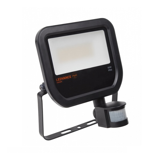 LED reflektor 50W/3000K IP65 fekete mozgásérzékelővel Ledvance - 4058075814714 !
