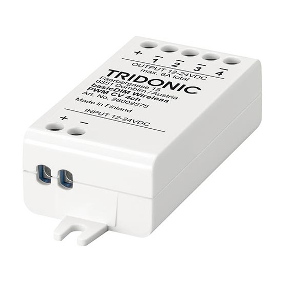 Fényszabályozó basicDIM Wireless PWM CV 4CH - Tridonic - 28002575