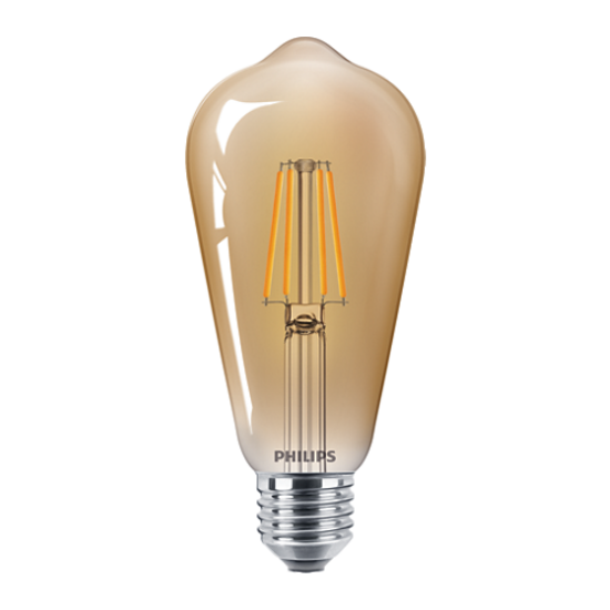LED 4W/825/E27 - Normál Forma 4-35W ST64 GOLD - LED Classic 35W ST64 E27 825 GOLD ND - Philips - 929001941601