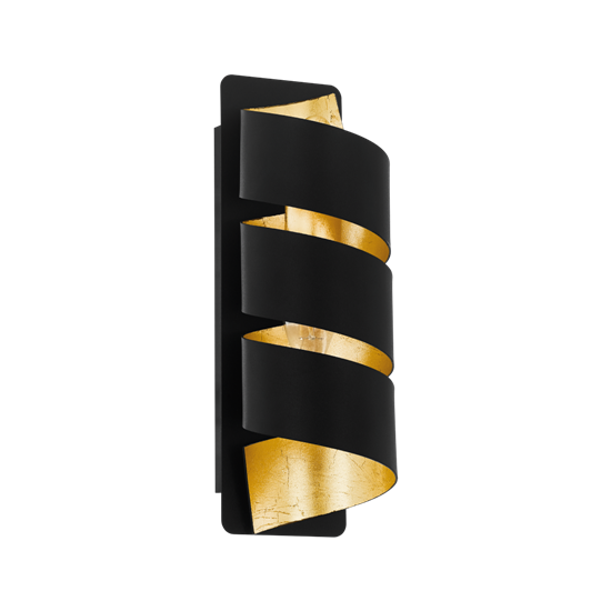 Fali lámpa E14 1x40W fekete/arany Elizondo - Eglo - 98755