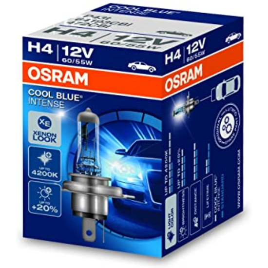 Autó / gépjármű izzó halogén 60/55W/12V P43t - H4 - Cool Blue Intense - Osram - 64193CBI !