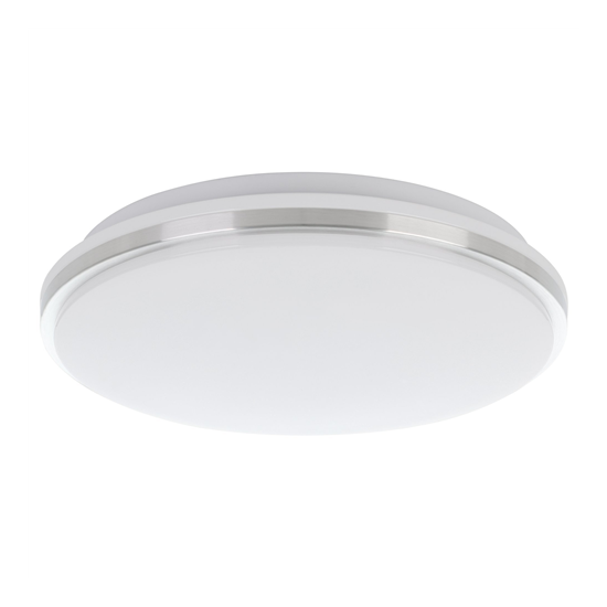 LED-es mennyezeti lámpa 18W 4000K d:34cm műanyag tejüveg/fehér/acél szegély Marunella-S  - EGLO - 75626