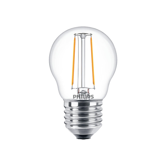 LED CorePro kisgömb ND 2-25W P45 E27 827 CL G átlátszó üveg búra - Philips - 929001238792