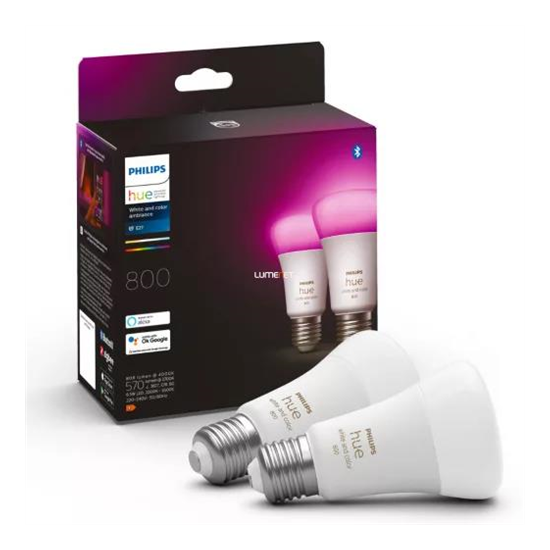 LED Philips Hue White and Color 2db 6,5W 2000-6500K E27 - 929002489602