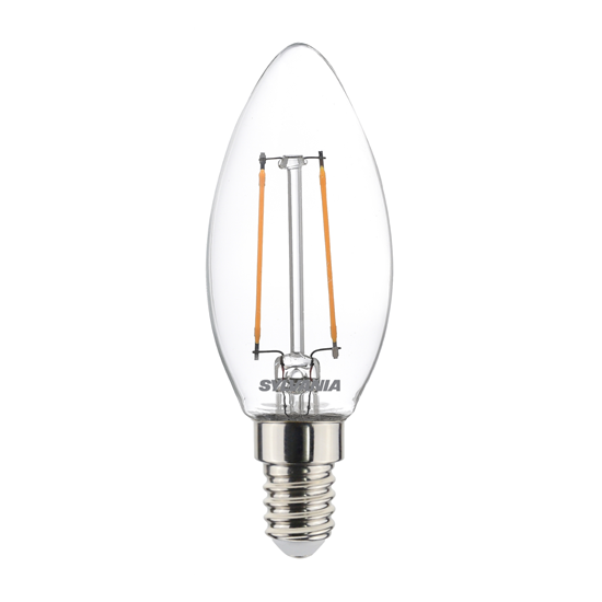 LED 2,5W 250lm 2700K E14 ToLEDo RT gyertya V5 CL 250LM 827 E14 SL retro  -  Sylvania - 29371