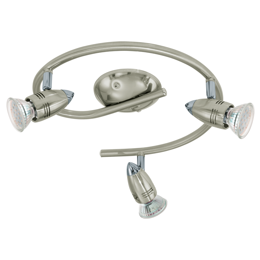 eglo led es g forma l mpa gu10 3x3w matt nikkel kr m eglo led es g forma l mpa gu10 3x3w matt nikkel kr m