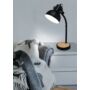 Kép 2/2 - Asztali lámpa E27 1xMax.28W fekete/fa Lubenham - Eglo - 43165