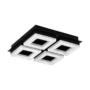 Kép 1/2 - LED-es mennyezeti lámpa 4x4W 3000K 1600lm fekete/kristály Fradelo 1 - Eglo - 99326