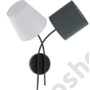 Kép 1/2 - Fali lámpa E14 2X40W IP20 fekete/különböző burák - Almeida EGLO - 95193